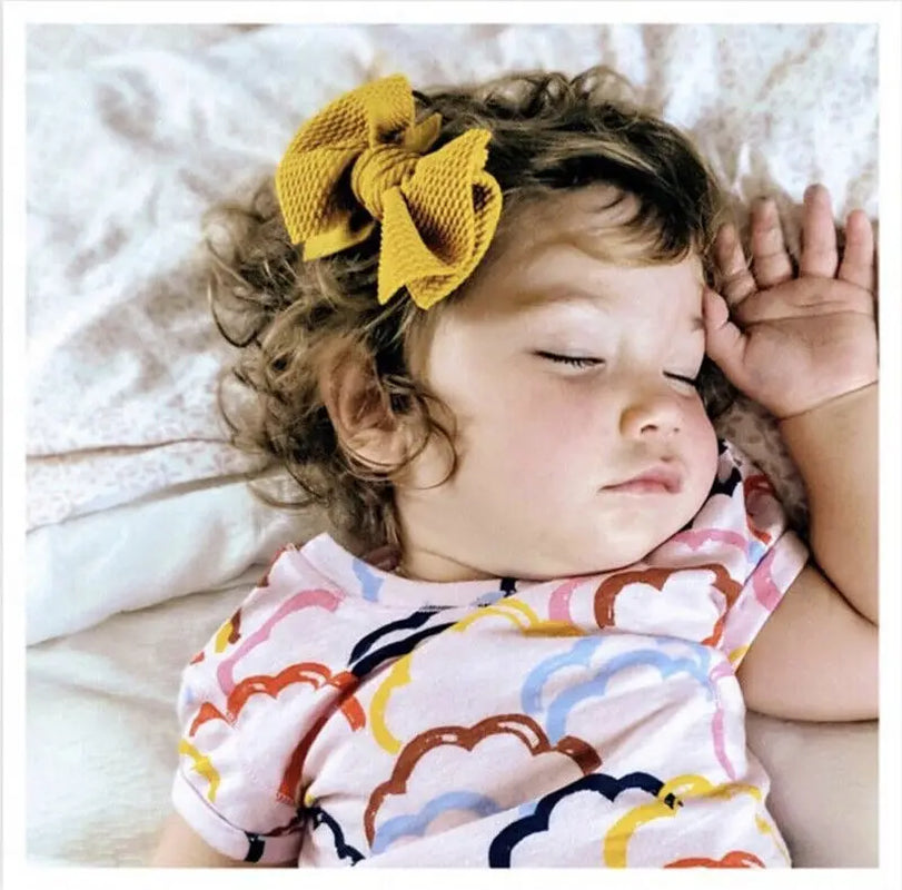Baby Headwear Toddler Kids Hair Clip Baby Girls 2Pcs Hairbows Solid Color Bowknot Baby Cute Accessories 9 Colors Newest Trendy