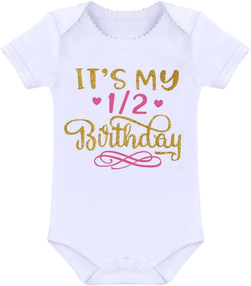 Birthday Outfit Baby Girls Romper+Ruffle Tulle Skirt+Sequins Bow Headband+Leg Warmers Cake Smash Dress Clothes 4Pcs Set