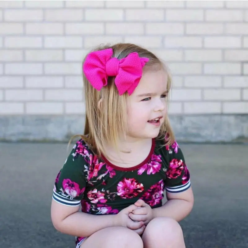 Baby Headwear Toddler Kids Hair Clip Baby Girls 2Pcs Hairbows Solid Color Bowknot Baby Cute Accessories 9 Colors Newest Trendy